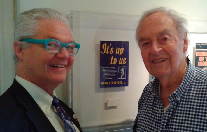 Tad Daley last year with former US Senator and JFK confidant